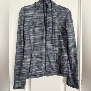 Lululemon Hooded Define Jacket Nulu Mini Space Dye Herringbone Heathered Size 10